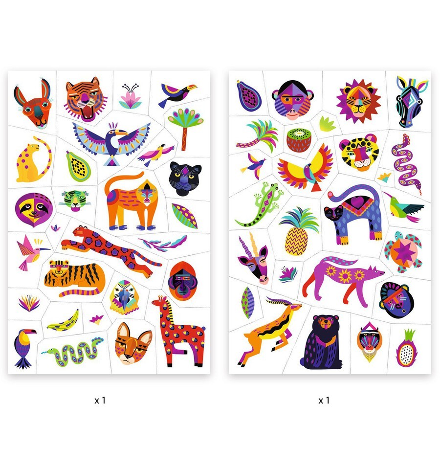 Wild Beauty Tattoo Stickers