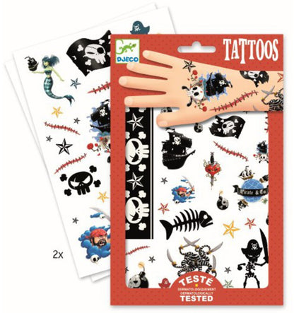 Tatuajes calcomanías Piratas