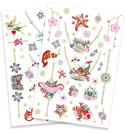 Tatuajes calcomanías Las joyas de Fiona