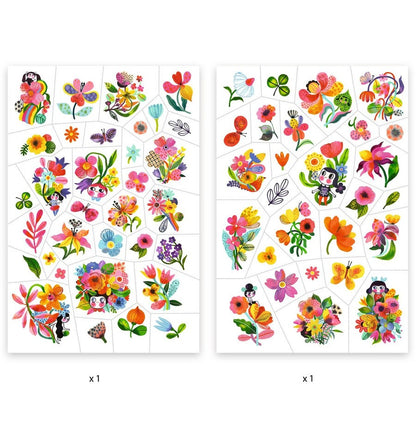 Tatuajes calcomanías Acuaflores