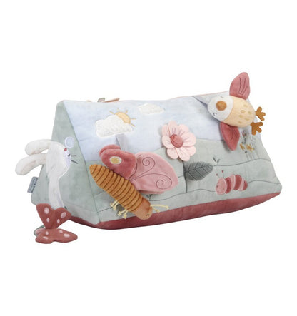 Almofada de atividades triangular Flores e borboletas