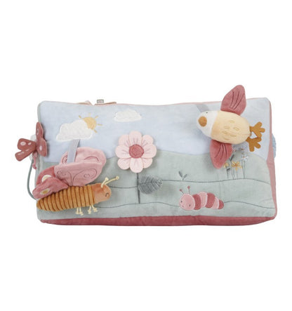 Almofada de atividades triangular Flores e borboletas