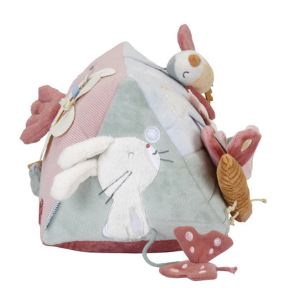 Almofada de atividades triangular Flores e borboletas