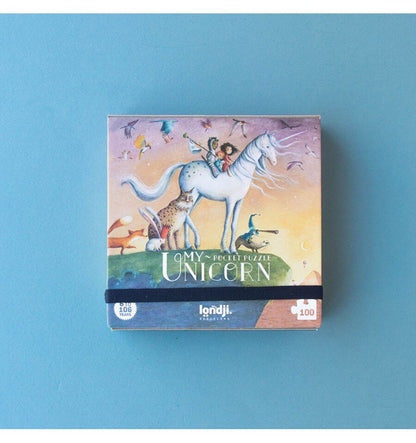 Pocket My Unicorn, 100-piece glitter puzzle