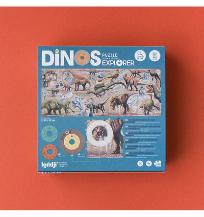 Dinos Explorer, quebra-cabeça de atividades com 350 peças
