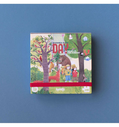 Pocket Night &amp; Day, 100-piece reversible puzzle