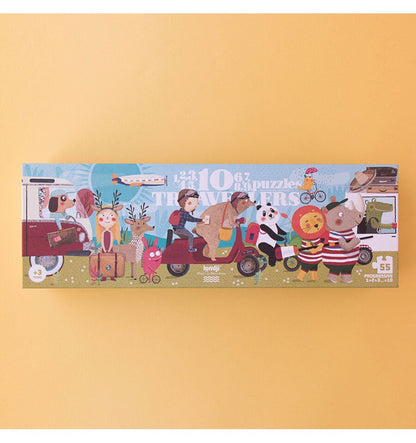 10 travelers, Progressive puzzle 1-10 pieces
