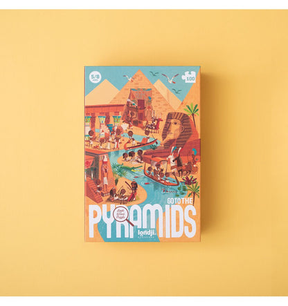 Vá para as Pirâmides, quebra-cabeça histórico de 100 peças