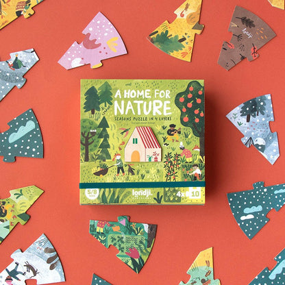 A home for nature, 4-layer puzzle