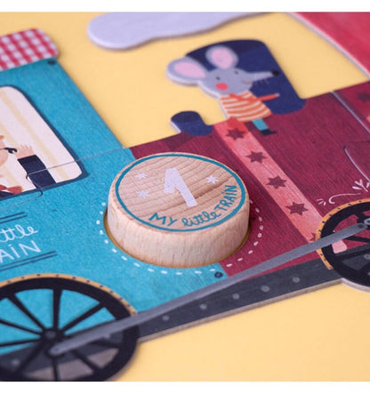 My little train, 3 Puzzles de 10 piezas