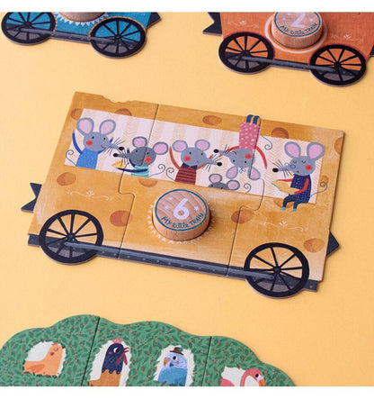 My little train, 3 Puzzles de 10 piezas