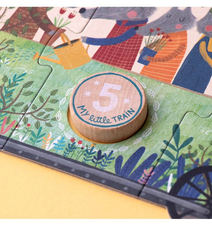My little train, 3 Puzzles de 10 piezas