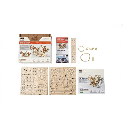 Tacômetro de laboratório STEM, kit de madeira 3D