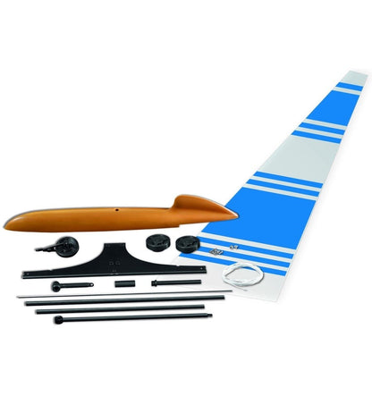 Barco terrestre movido a vento, brinquedo educativo