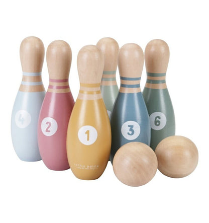 Set de bolos, juguete de madera