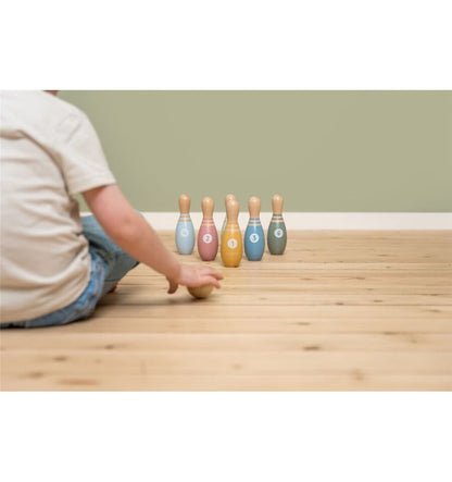 Set de bolos, juguete de madera