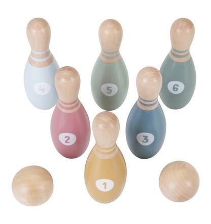 Set de bolos, juguete de madera