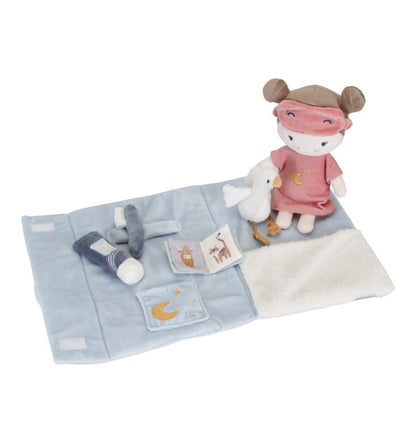 Conjunto de brinquedos para sair à noite, com boneca