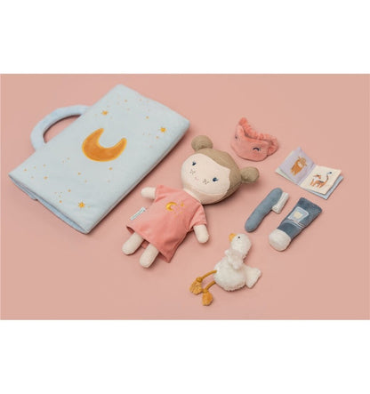 Conjunto de brinquedos para sair à noite, com boneca