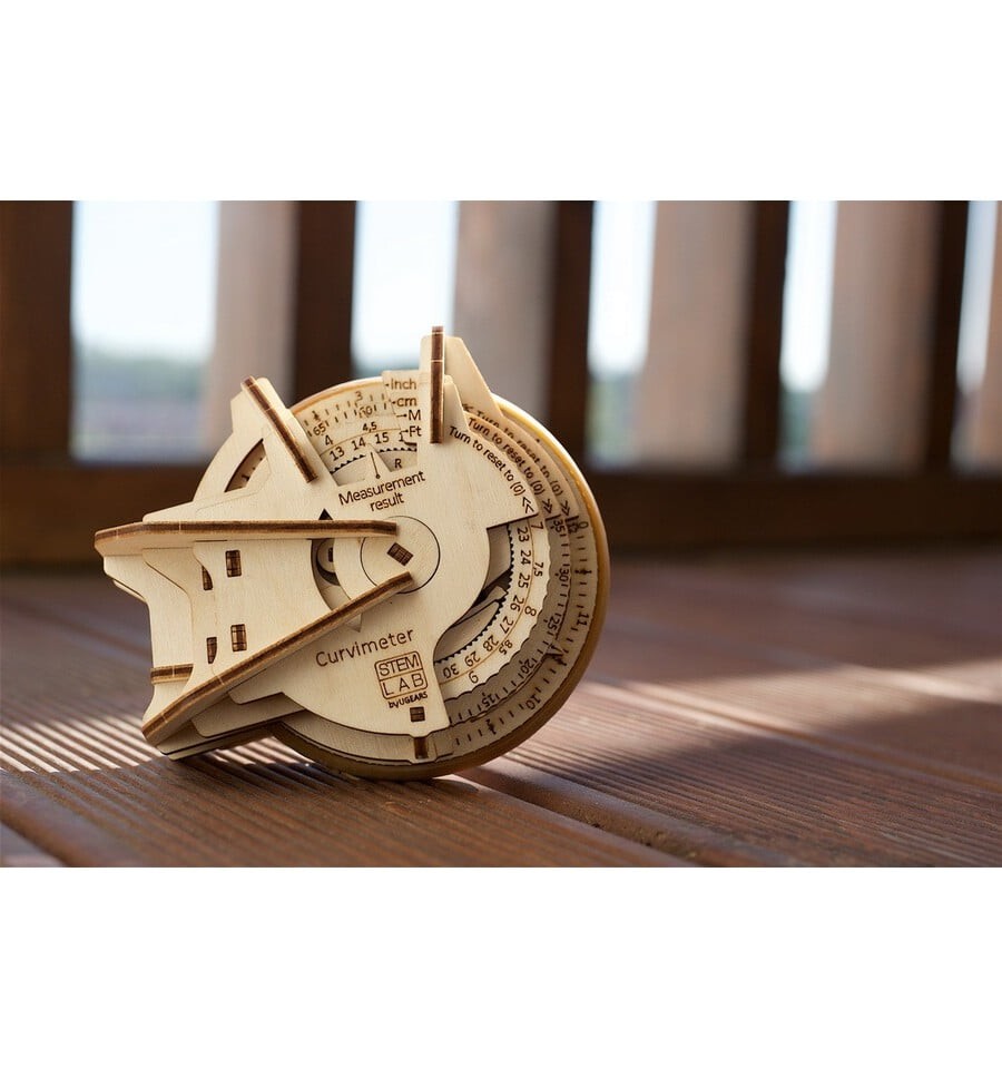 Curvímetro de laboratório STEM, kit de madeira 3D