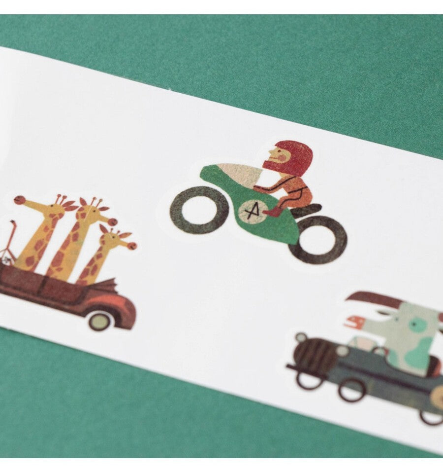 Race Tattoos, 10 motorcycle and car decals