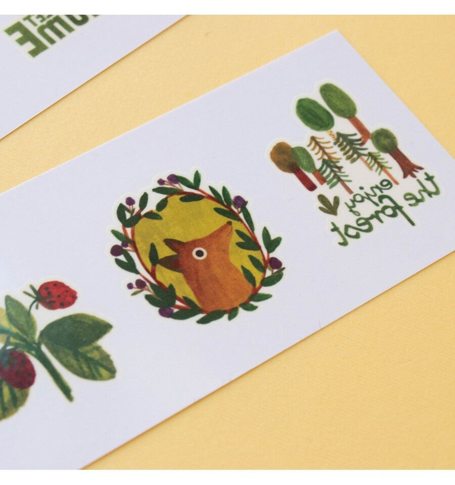 Nature Tattoos, 10 Forest Fauna and Flora Decals