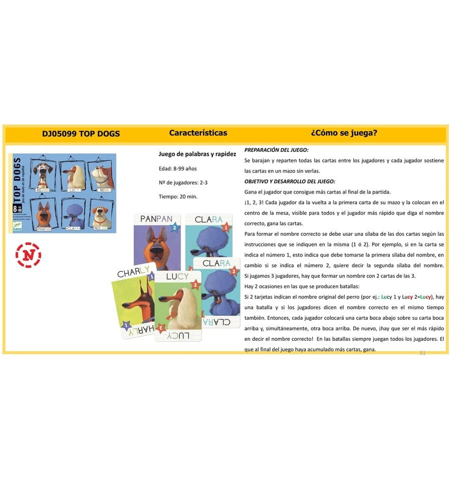 Top Dogs, juego de cartas