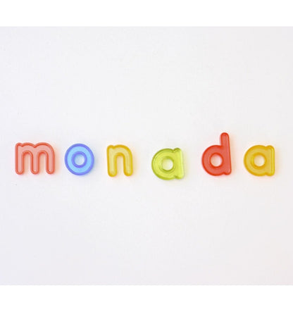 Topiludo: Letras Minúsculas Translúcidas (78 peças)