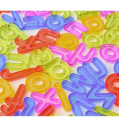 Topiludo: Letras Minúsculas Translúcidas (78 peças)