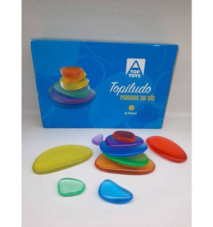 Topiludo: Translucent River Stones (36 pieces)