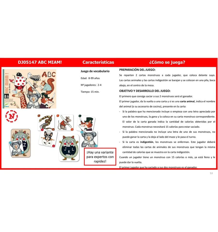 ABC Miami!, card game