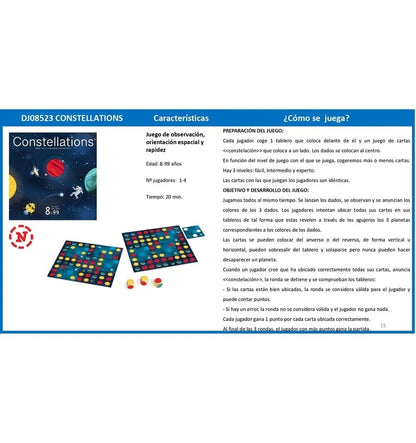 Constellations, board game
