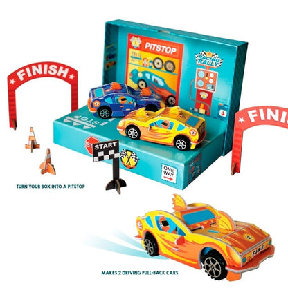 Crie seus próprios carros de corrida retrô com fricção