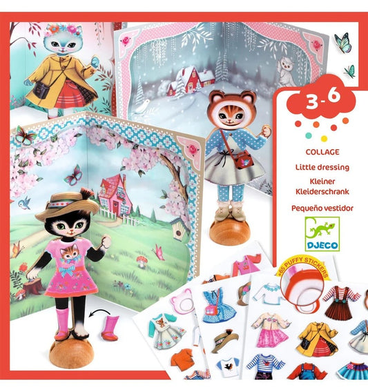 Colagem de camarim pequeno