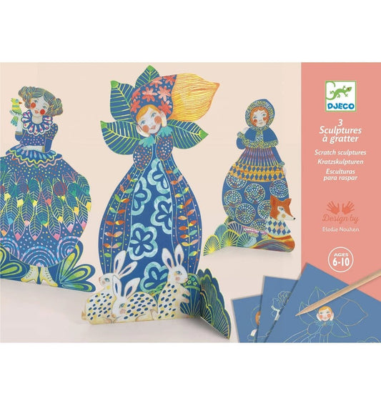 Cartões de raspar. Vestidos lindos