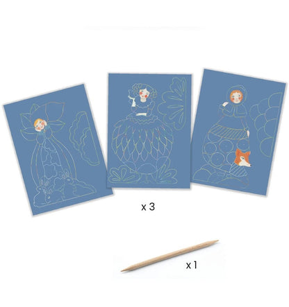 Scratch cards. Pretty dresses.