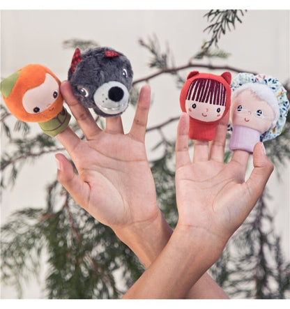 Fantoches de dedo da Chapeuzinho Vermelho