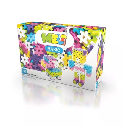 Meli - Bloques Basic Pastel, 150 piezas