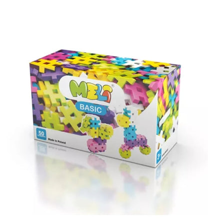 Meli - Basic Pastel Blocks, 50 pieces 