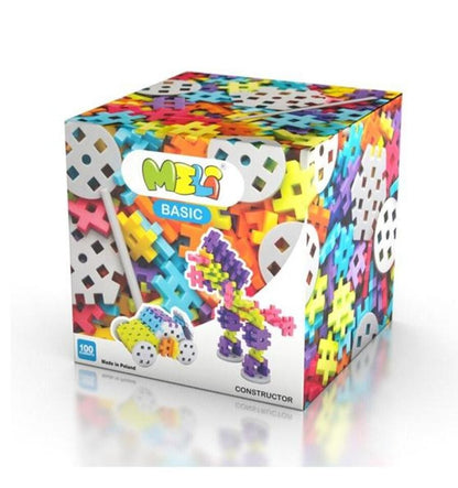 Meli - Bloques Basic Constructor, 100 piezas
