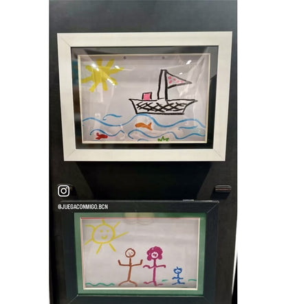 Marco A4 para Almacenar Dibujos Negro