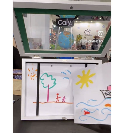 Marco A4 para Almacenar Dibujos Negro