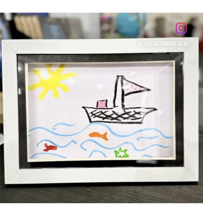 Marco A4 para Almacenar Dibujos Negro