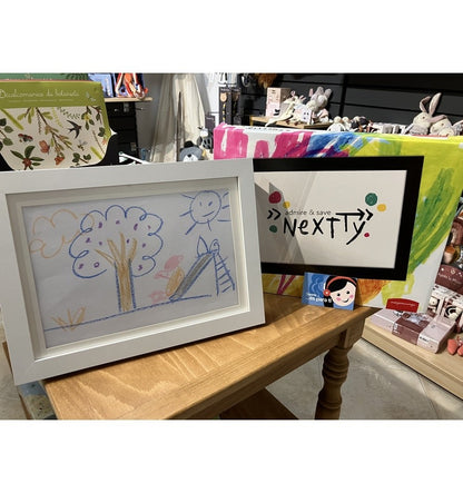 Marco A4 para Almacenar Dibujos Negro