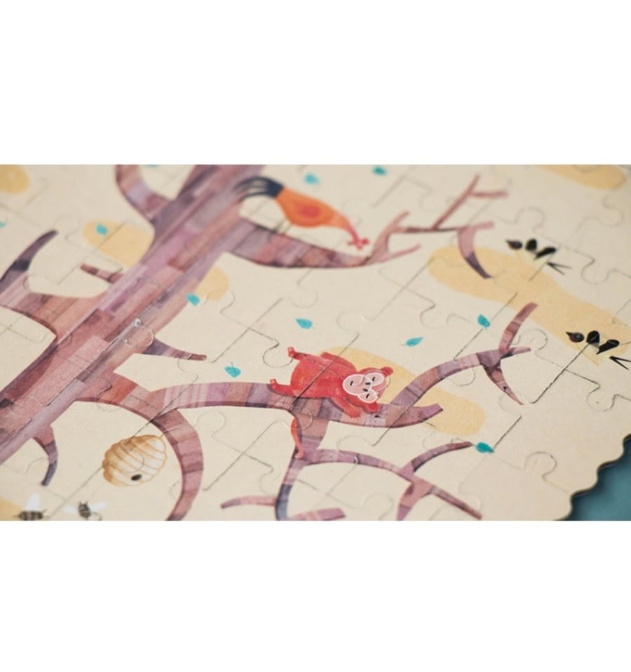 Pocket My Tree, 100-piece reversible silhouette puzzle