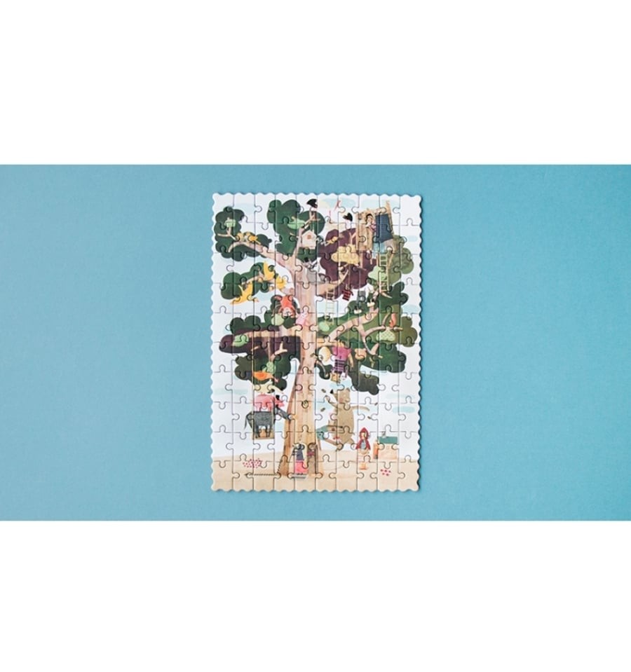 Pocket My Tree, 100-piece reversible silhouette puzzle