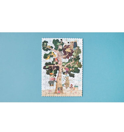 Pocket My Tree, 100-piece reversible silhouette puzzle