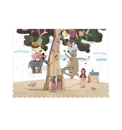 Pocket My Tree, 100-piece reversible silhouette puzzle