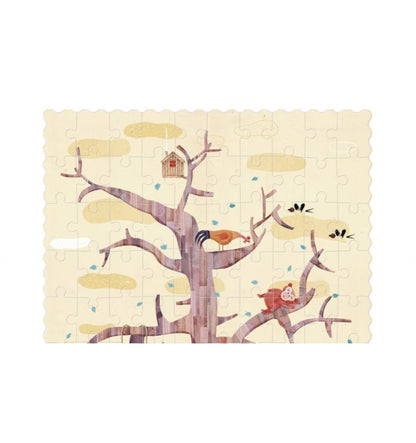 Pocket My Tree, 100-piece reversible silhouette puzzle