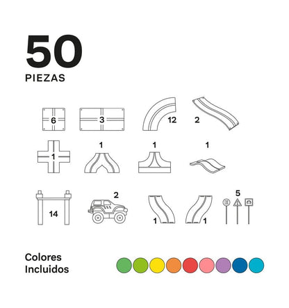 Imanix - Pista de Corrida 50 peças